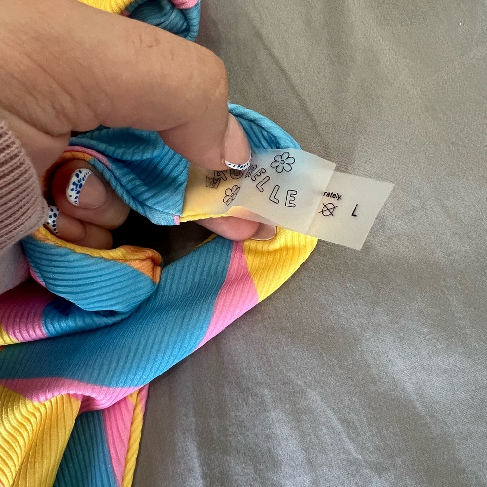 Aurelle, Size Large, Multi Colored Bathing Suit - image 2